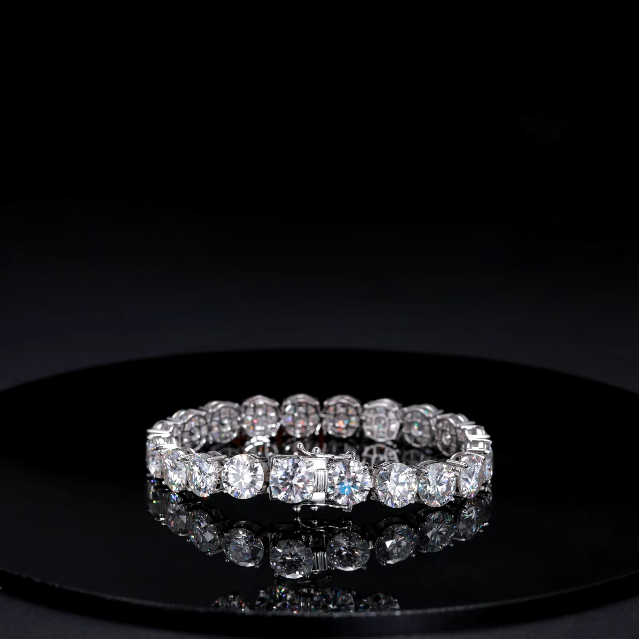 Bracelet Tennis 10mm en moissanite