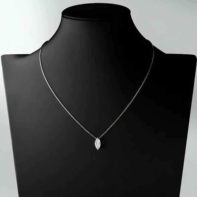 Collier Marquise en argent 925 pour femme